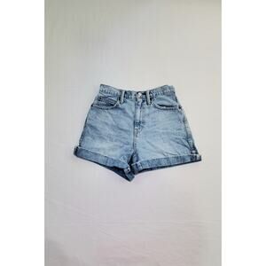 Gap Jean Shorts Sz 26 Womens Super High Rise Blue Casual Ca2